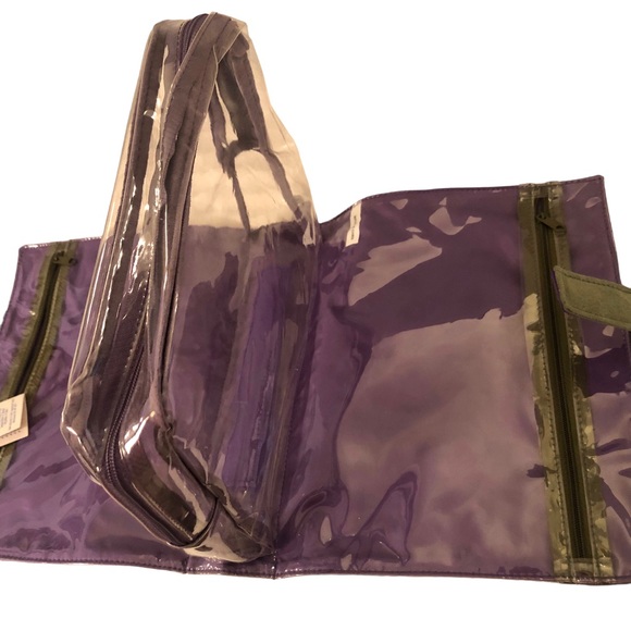 Lavender and Green Toiletries Travel Case - Picture 11 of 14